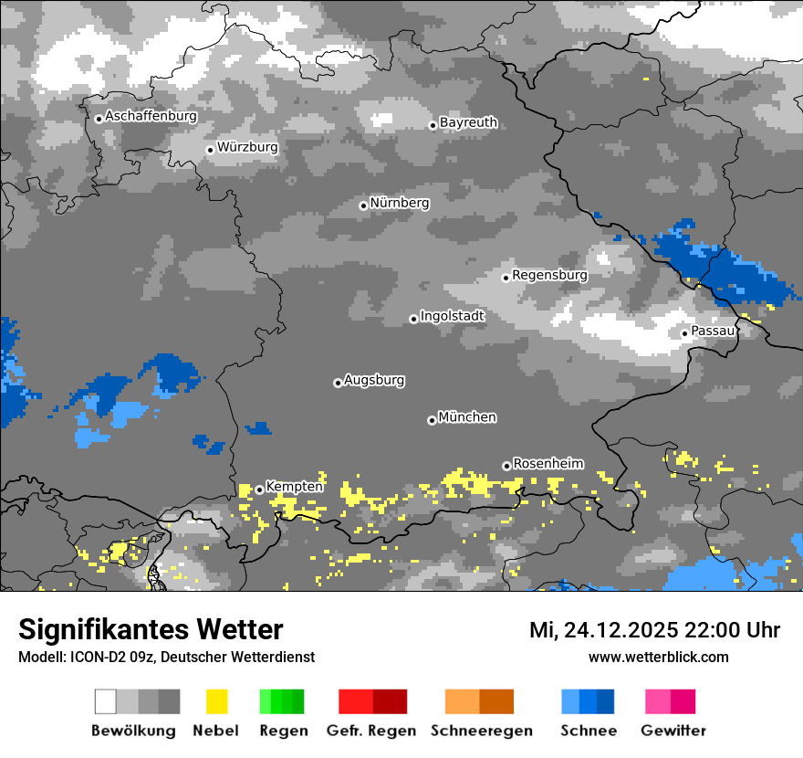 Modellkarten Signifikantes Wetter