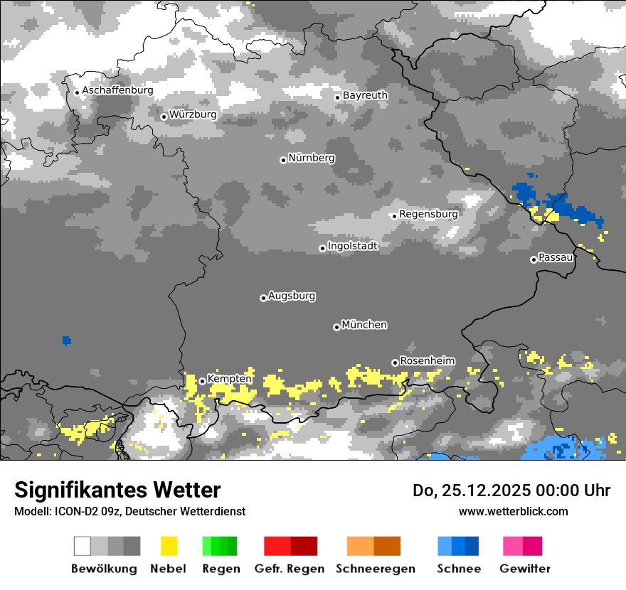 Modellkarten Signifikantes Wetter