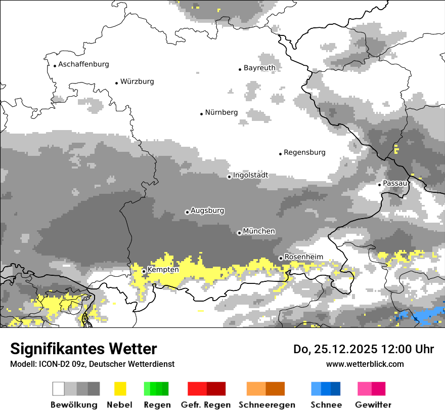 Modellkarten Signifikantes Wetter
