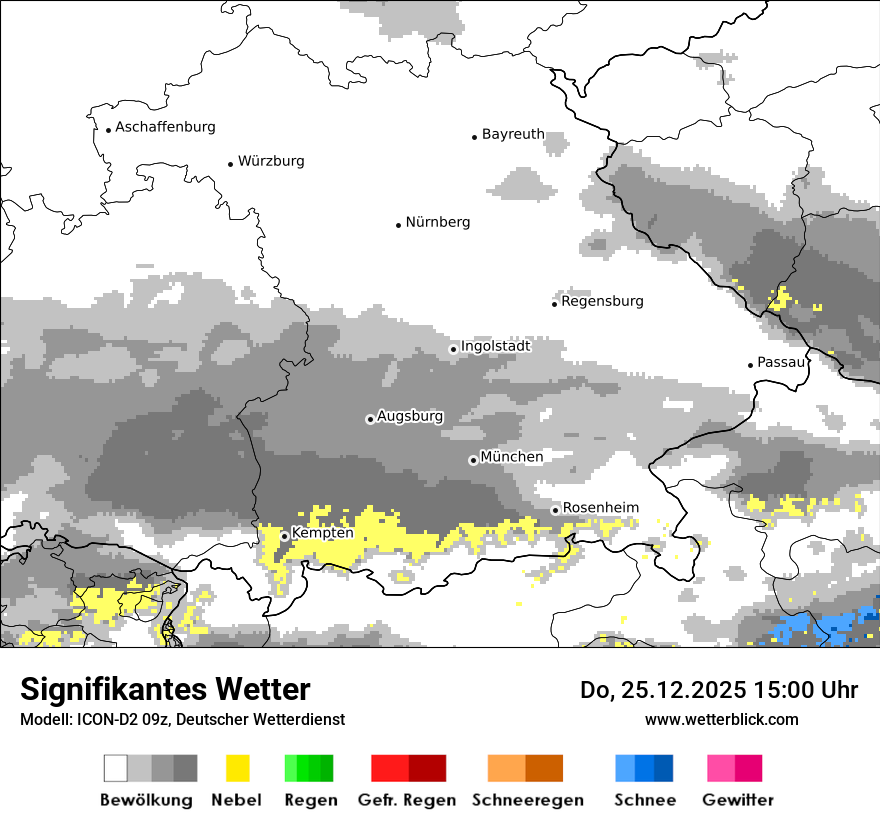 Modellkarten Signifikantes Wetter