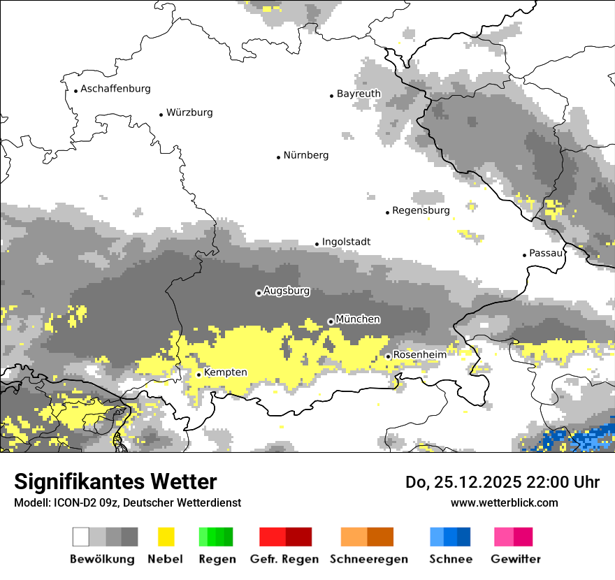 Modellkarten Signifikantes Wetter