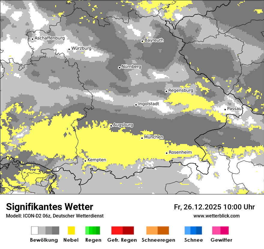 Modellkarten Signifikantes Wetter