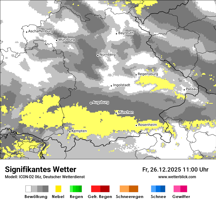 Modellkarten Signifikantes Wetter