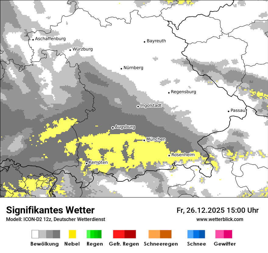 Modellkarten Signifikantes Wetter