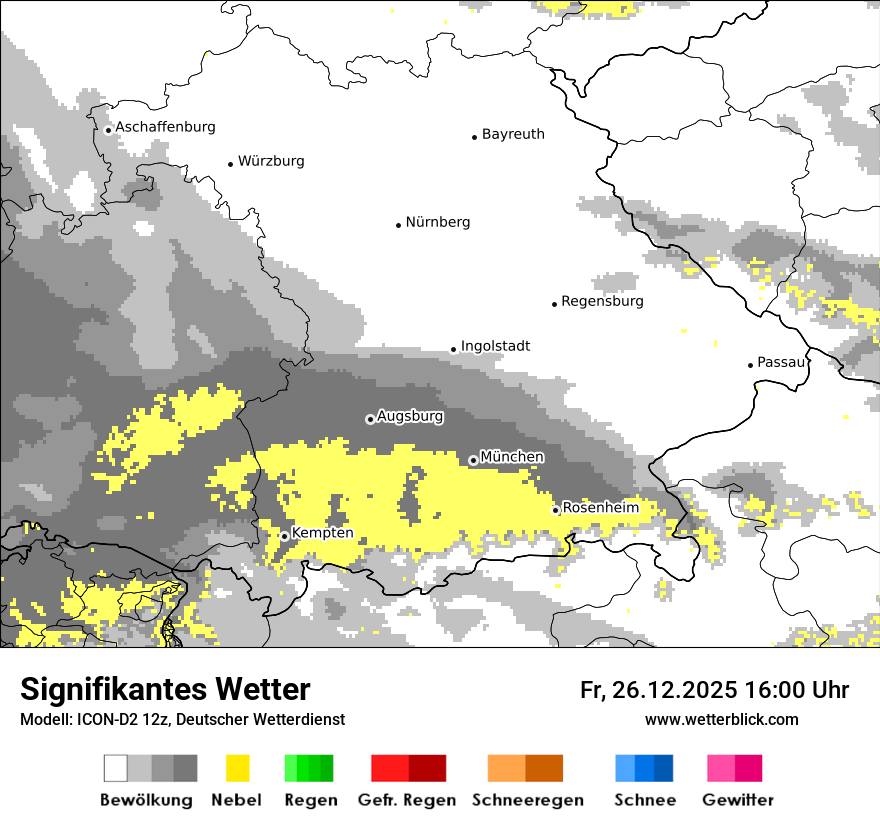 Modellkarten Signifikantes Wetter