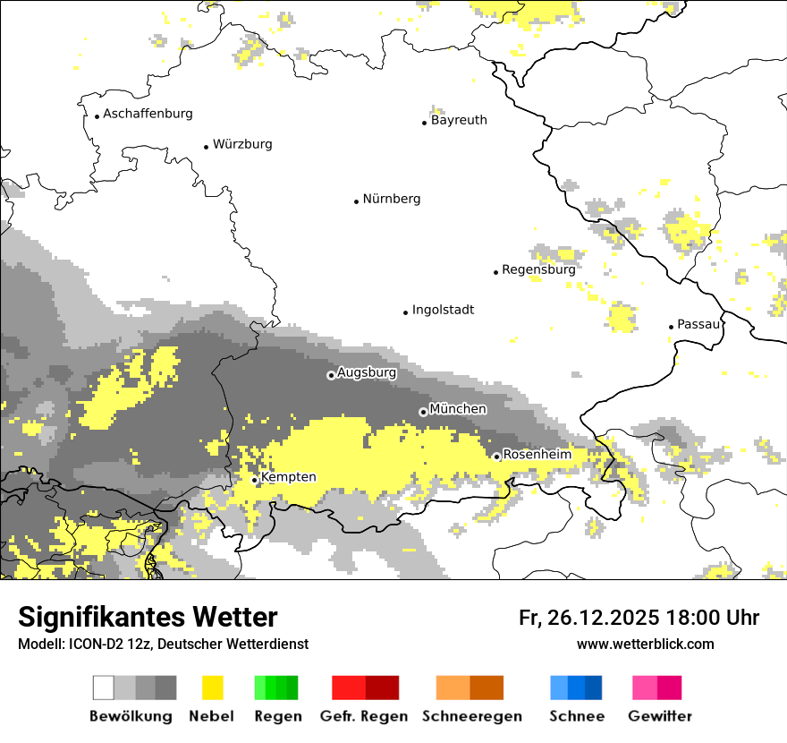 Modellkarten Signifikantes Wetter