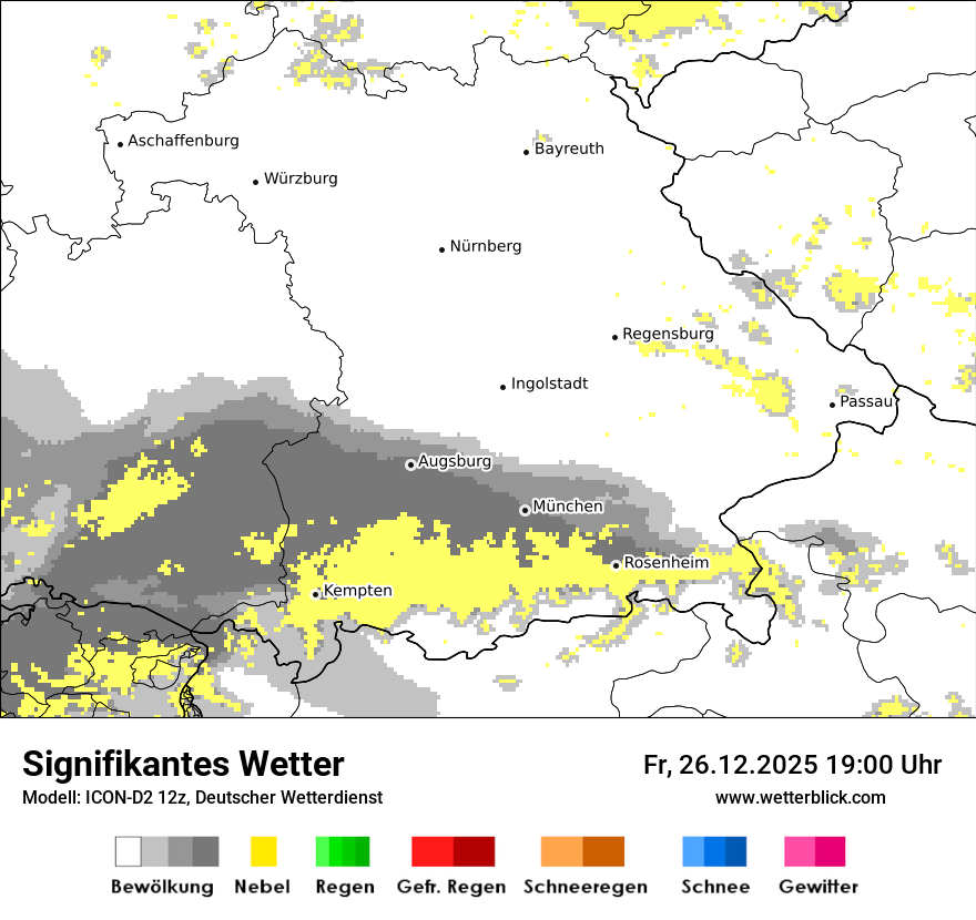 Modellkarten Signifikantes Wetter