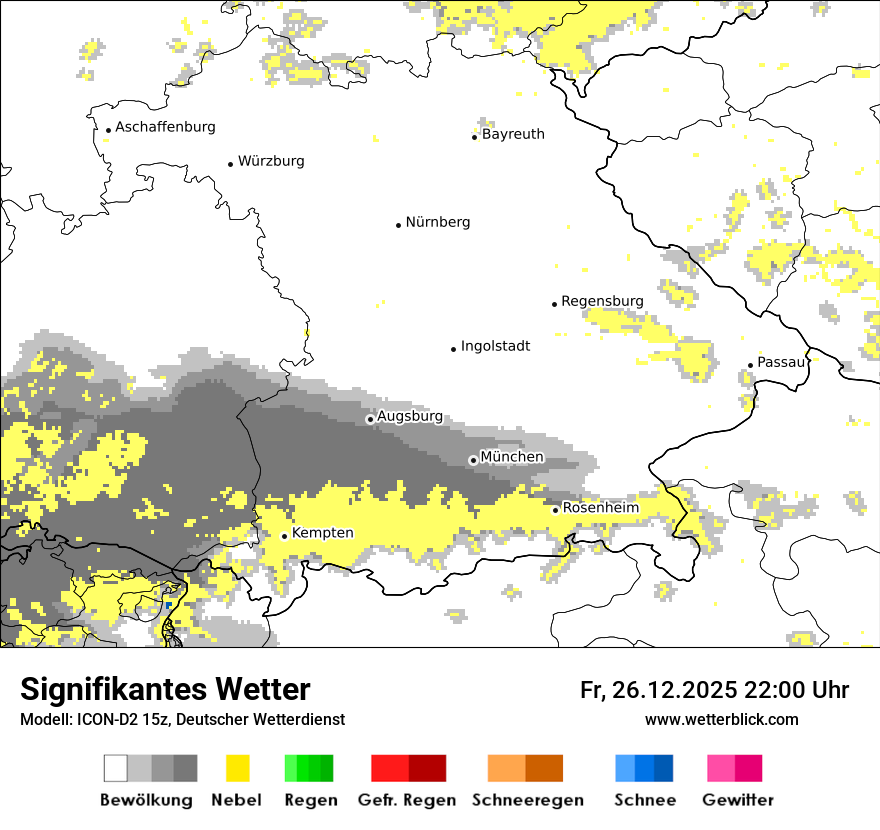 Modellkarten Signifikantes Wetter