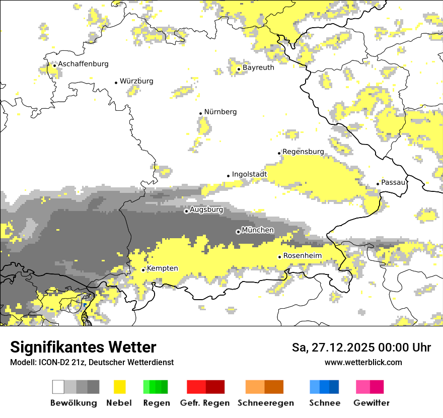 Modellkarten Signifikantes Wetter