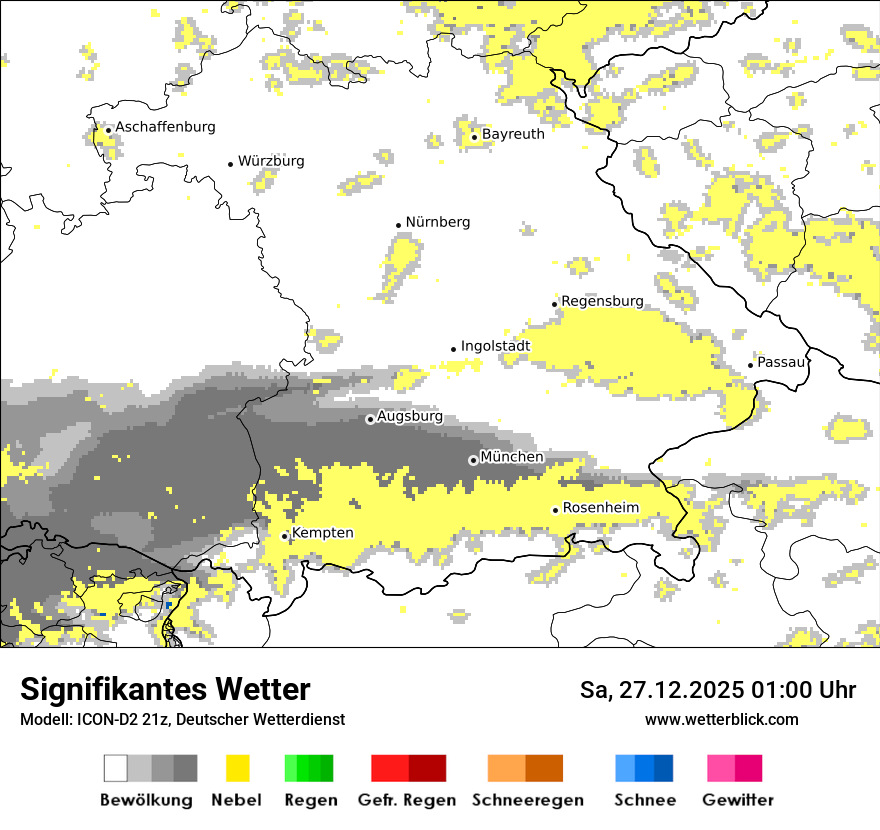 Modellkarten Signifikantes Wetter