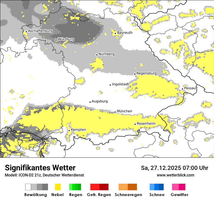 Modellkarten Signifikantes Wetter