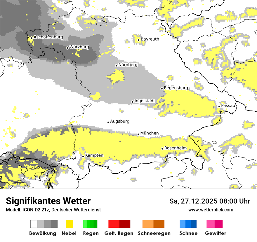 Modellkarten Signifikantes Wetter