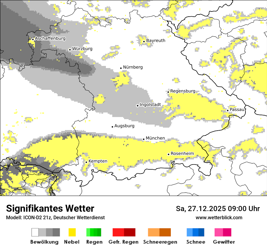 Modellkarten Signifikantes Wetter