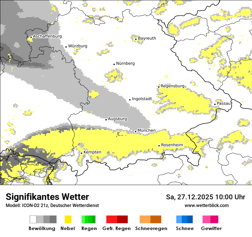 Modellkarten Signifikantes Wetter
