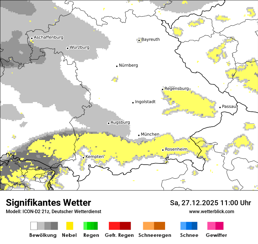 Modellkarten Signifikantes Wetter
