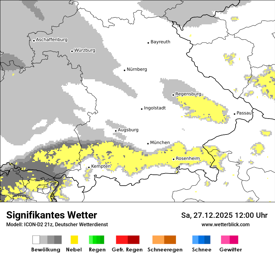 Modellkarten Signifikantes Wetter