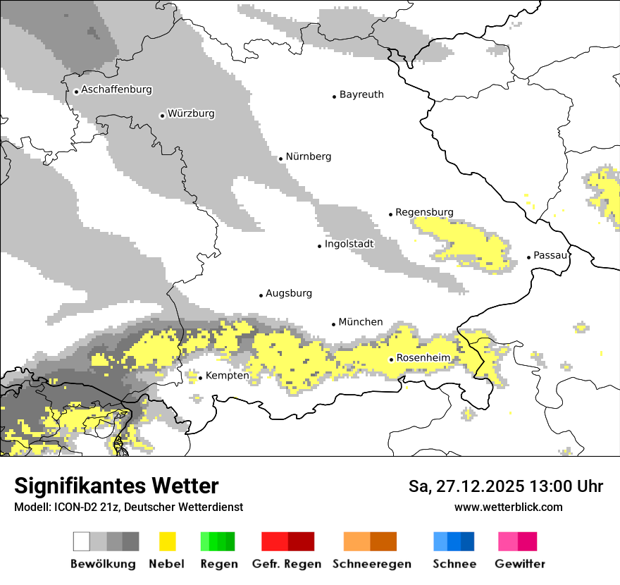 Modellkarten Signifikantes Wetter