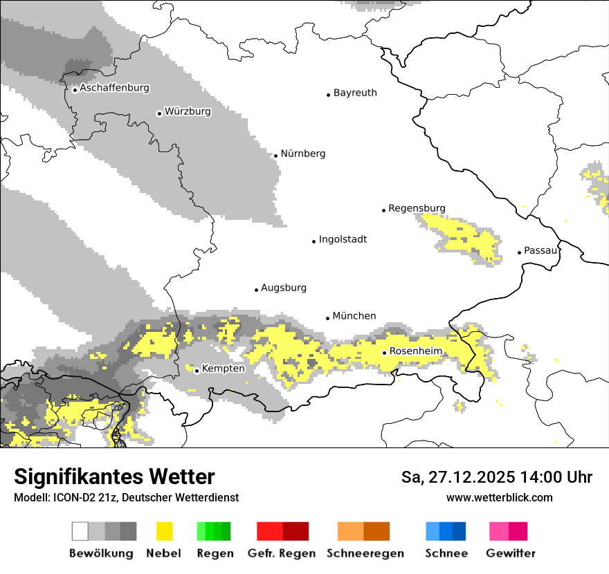 Modellkarten Signifikantes Wetter