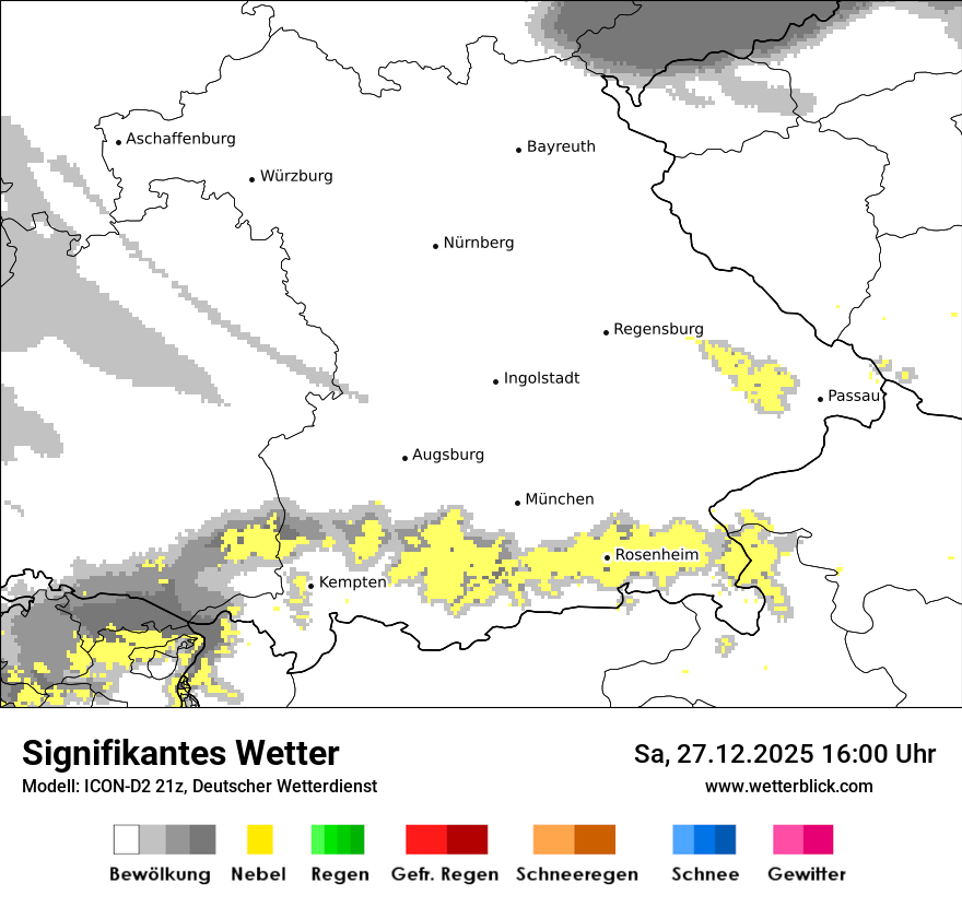 Modellkarten Signifikantes Wetter