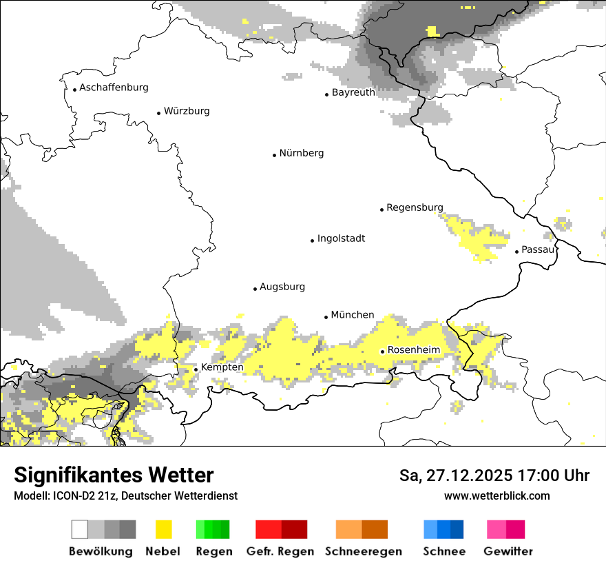 Modellkarten Signifikantes Wetter