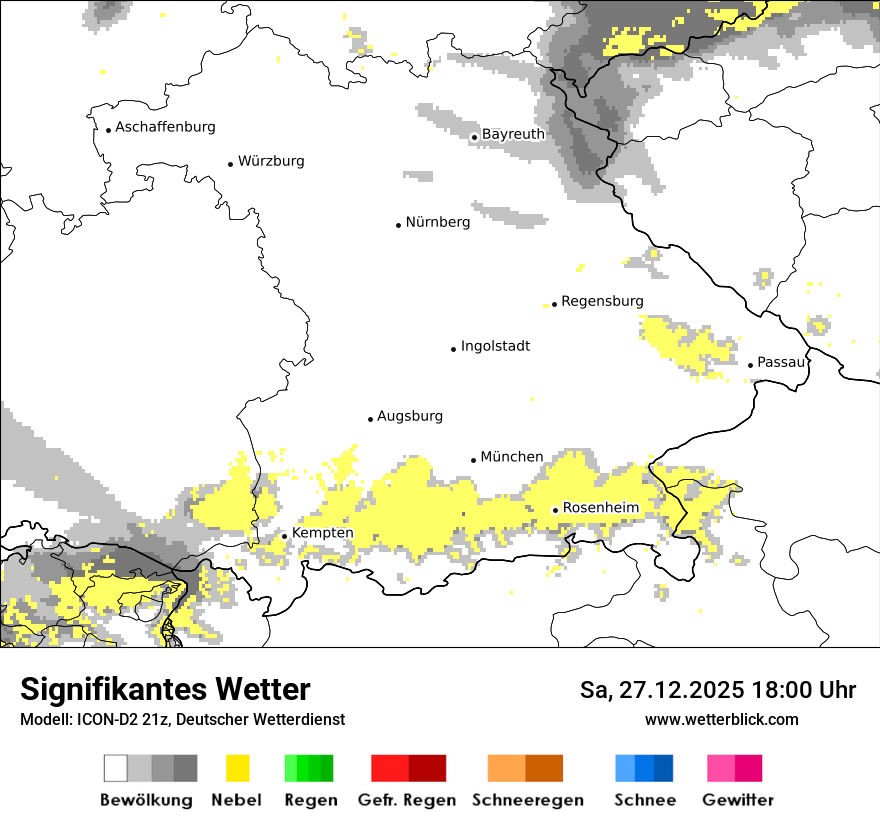 Modellkarten Signifikantes Wetter