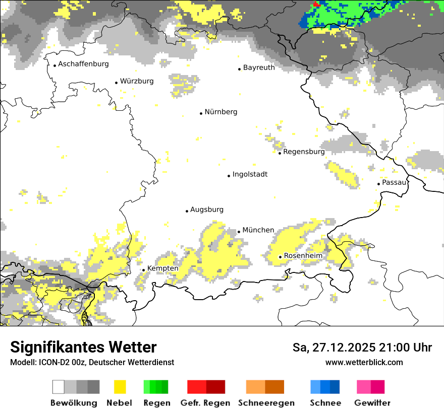 Modellkarten Signifikantes Wetter