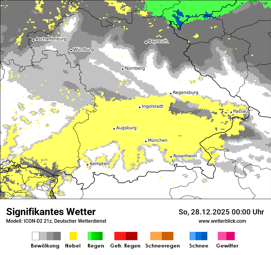Modellkarten Signifikantes Wetter