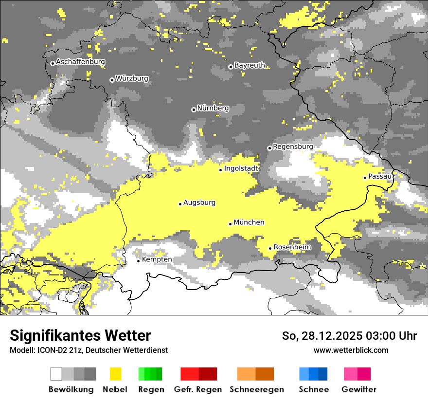 Modellkarten Signifikantes Wetter