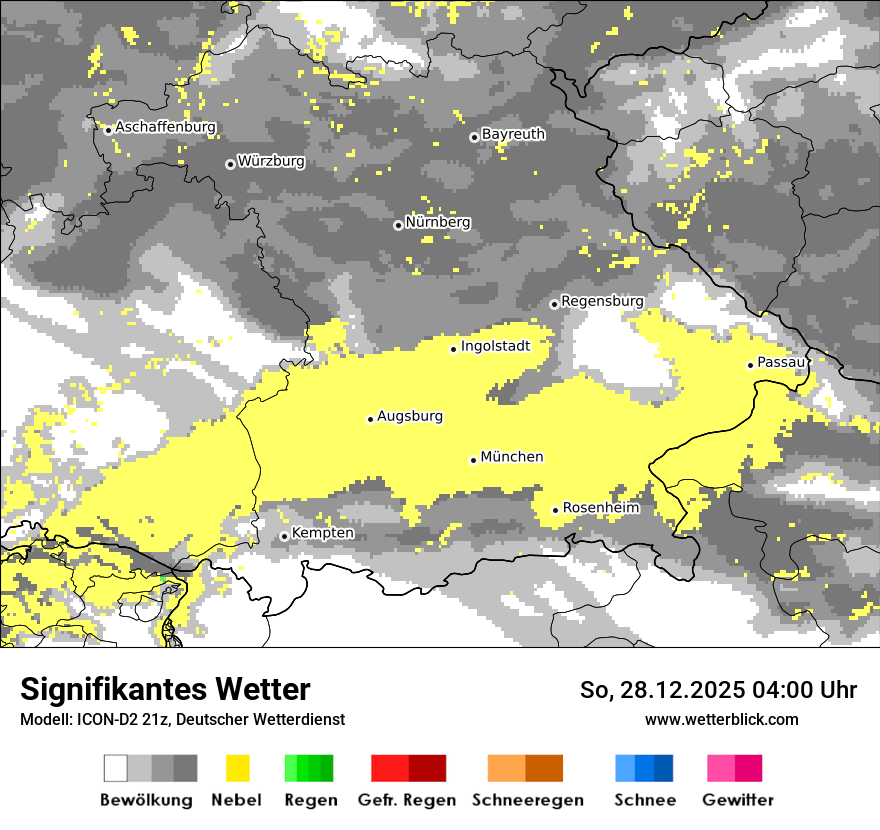Modellkarten Signifikantes Wetter