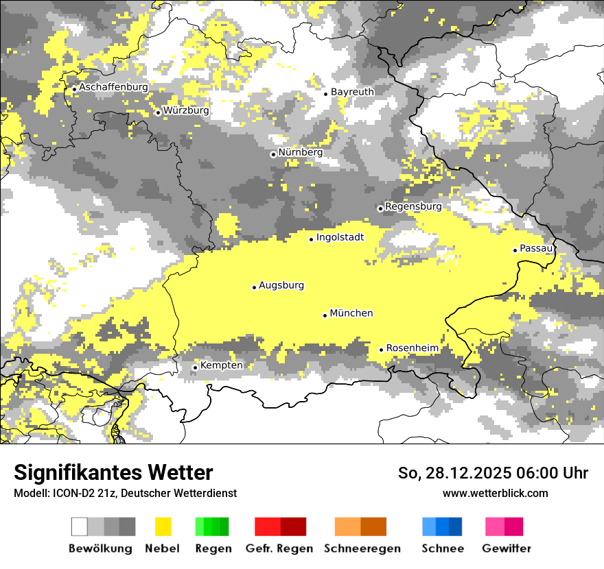 Modellkarten Signifikantes Wetter