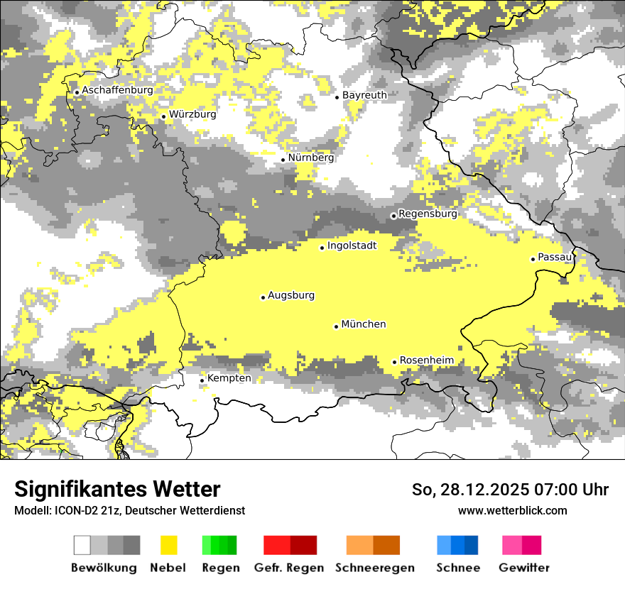Modellkarten Signifikantes Wetter