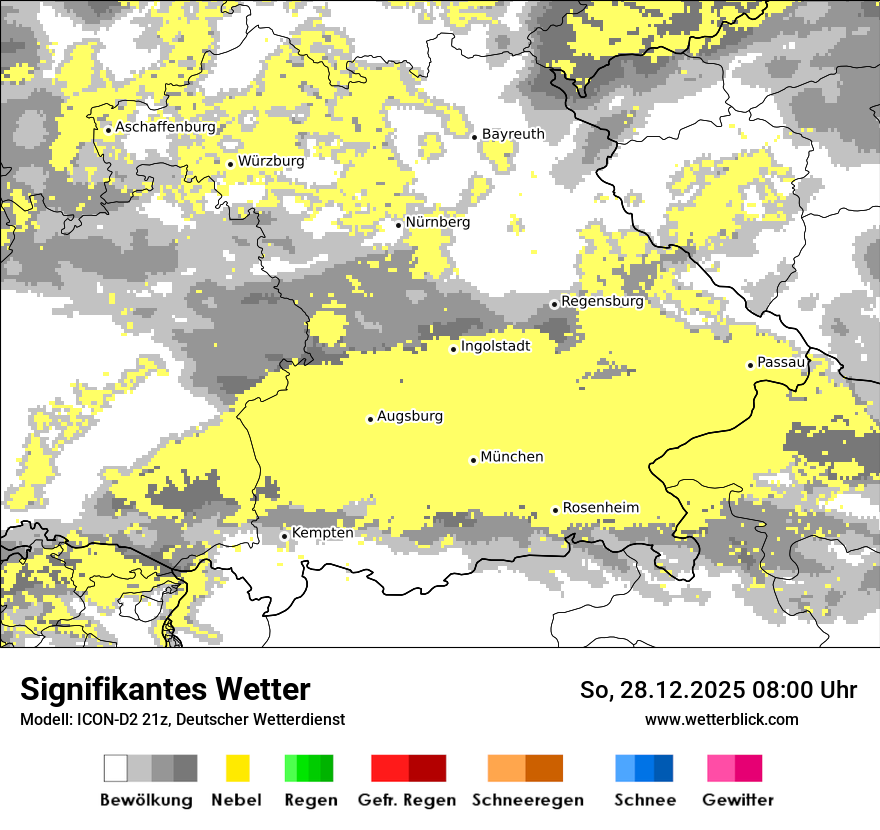 Modellkarten Signifikantes Wetter