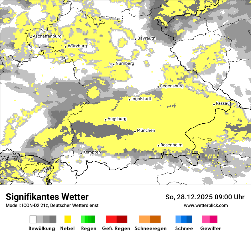 Modellkarten Signifikantes Wetter