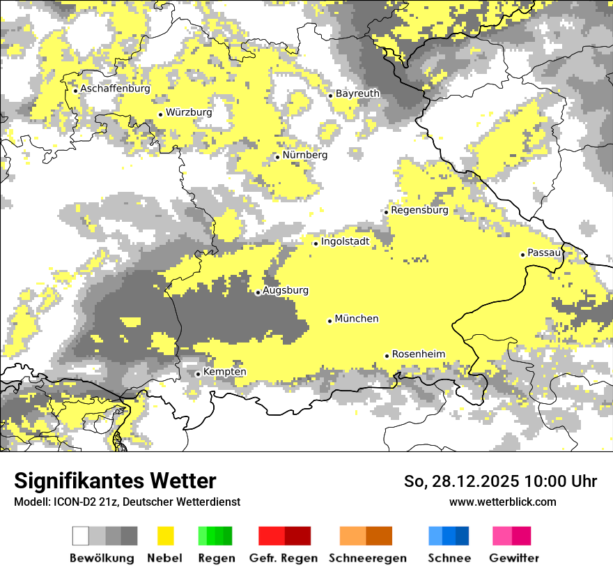Modellkarten Signifikantes Wetter