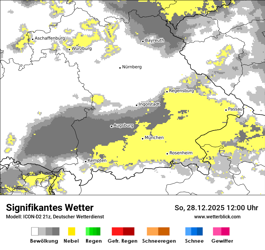 Modellkarten Signifikantes Wetter