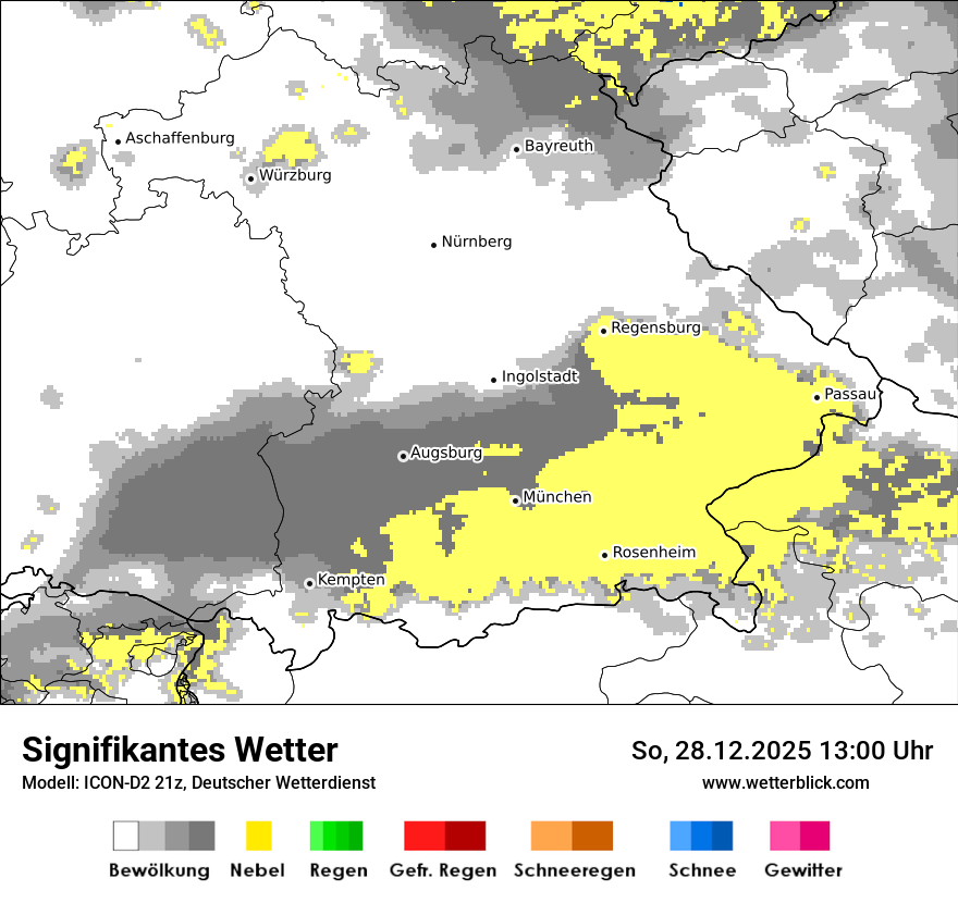 Modellkarten Signifikantes Wetter