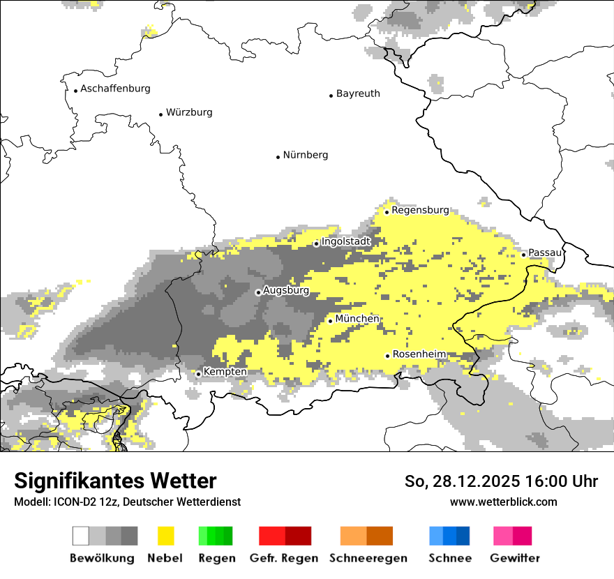 Modellkarten Signifikantes Wetter