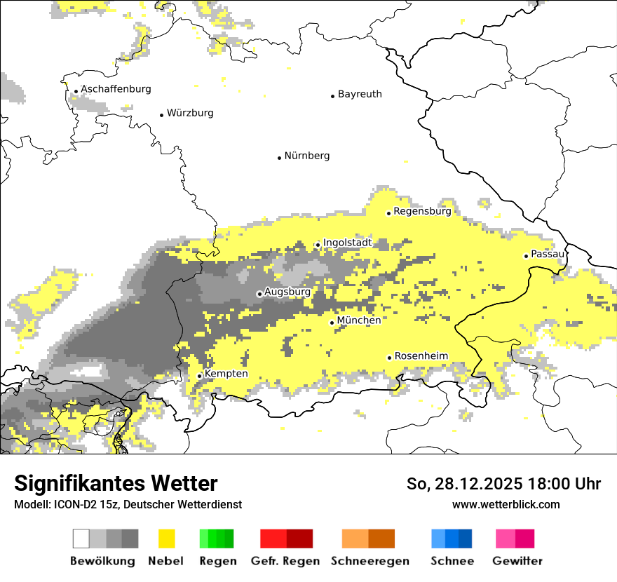 Modellkarten Signifikantes Wetter