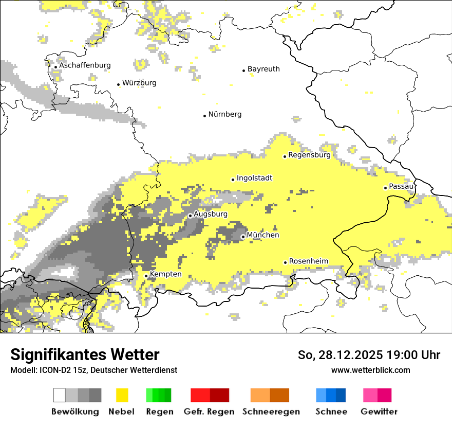 Modellkarten Signifikantes Wetter