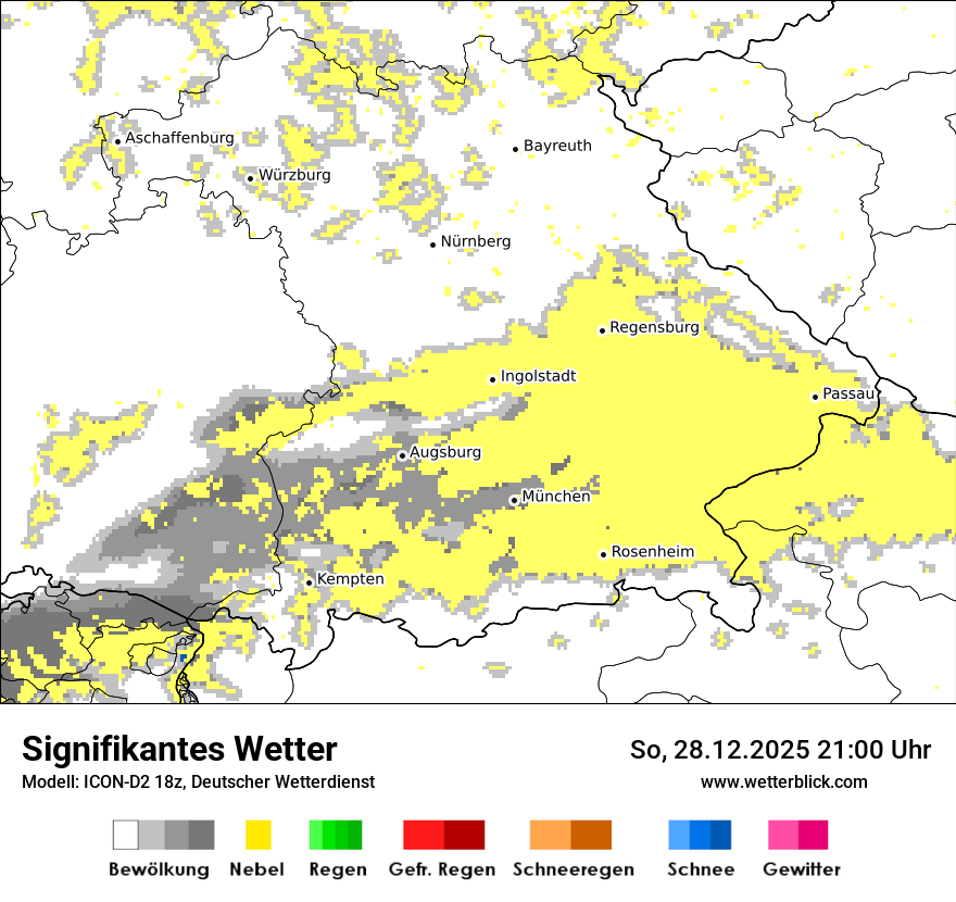 Modellkarten Signifikantes Wetter