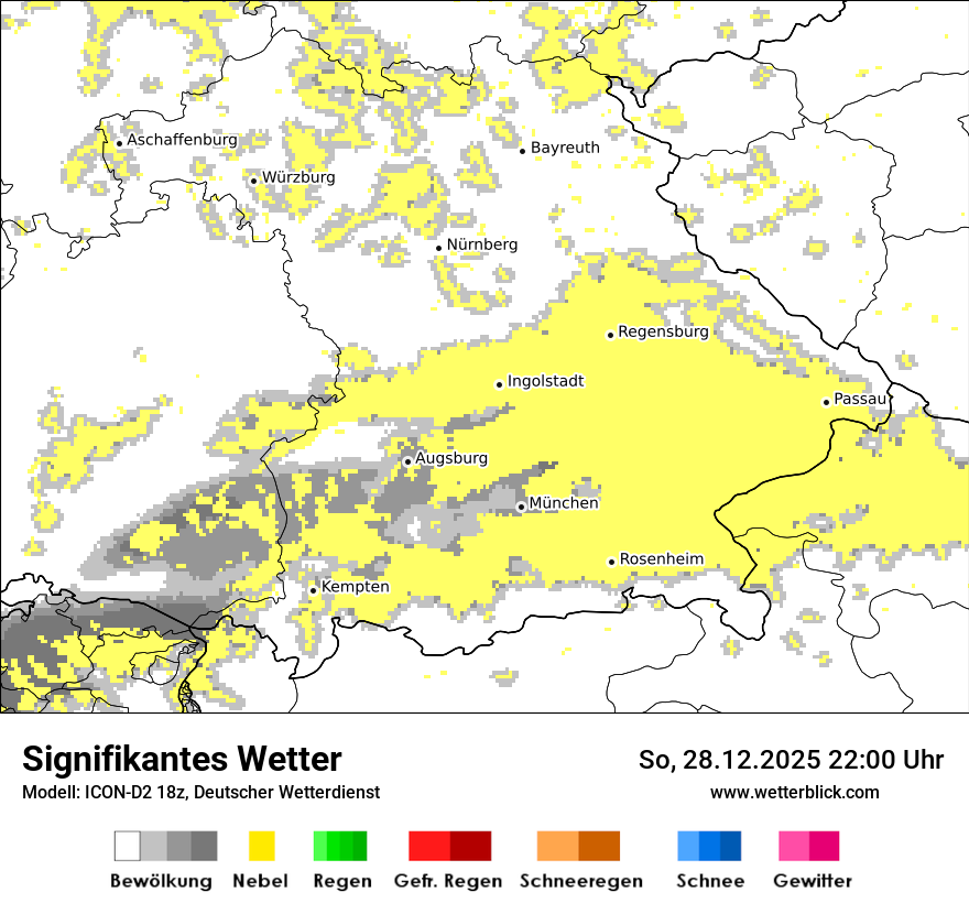Modellkarten Signifikantes Wetter