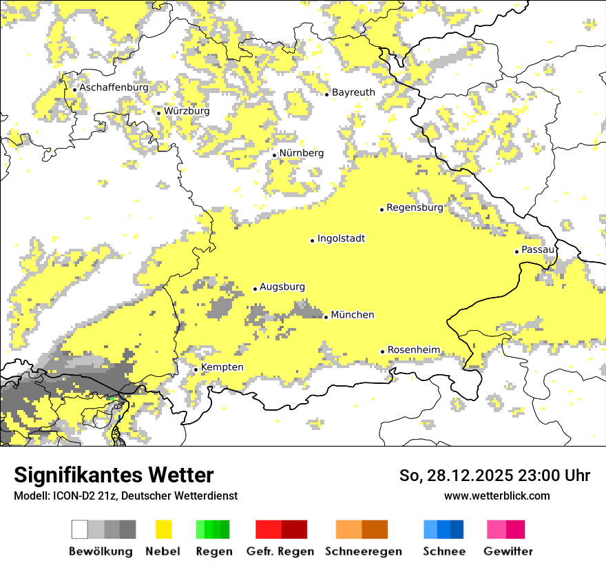 Modellkarten Signifikantes Wetter