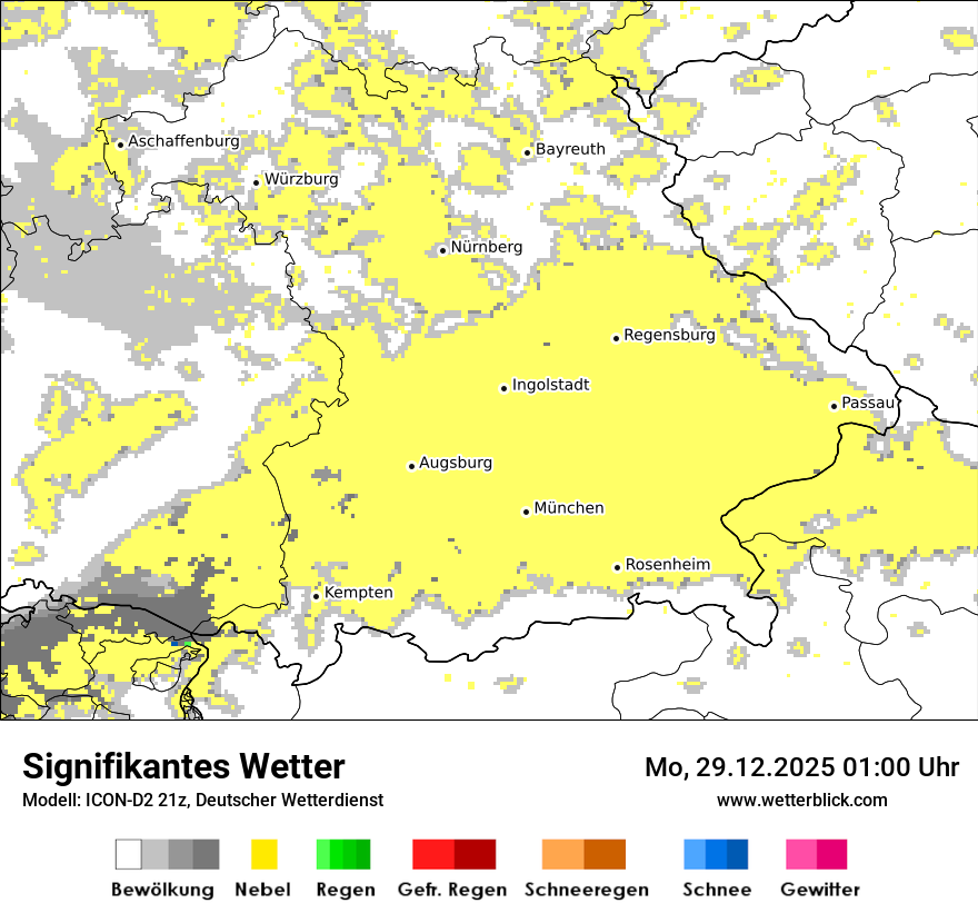 Modellkarten Signifikantes Wetter