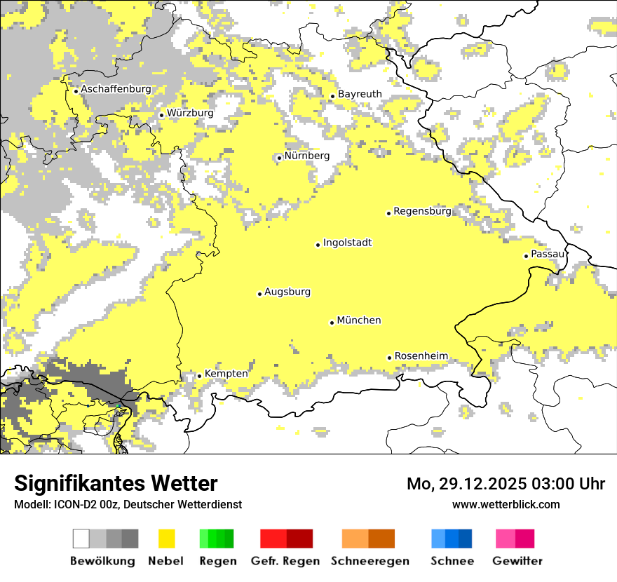 Modellkarten Signifikantes Wetter