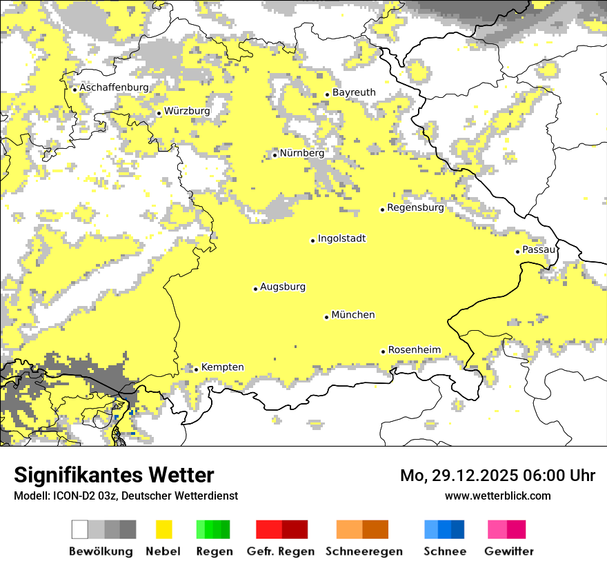Modellkarten Signifikantes Wetter