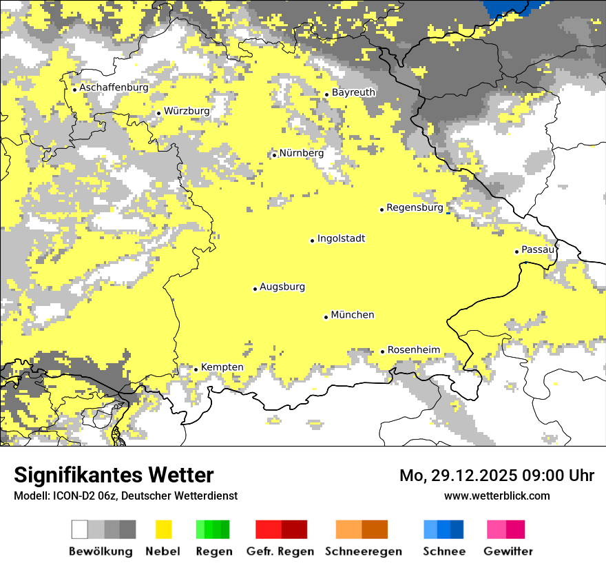 Modellkarten Signifikantes Wetter