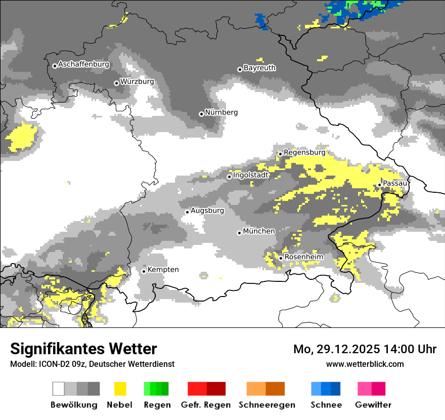 Modellkarten Signifikantes Wetter