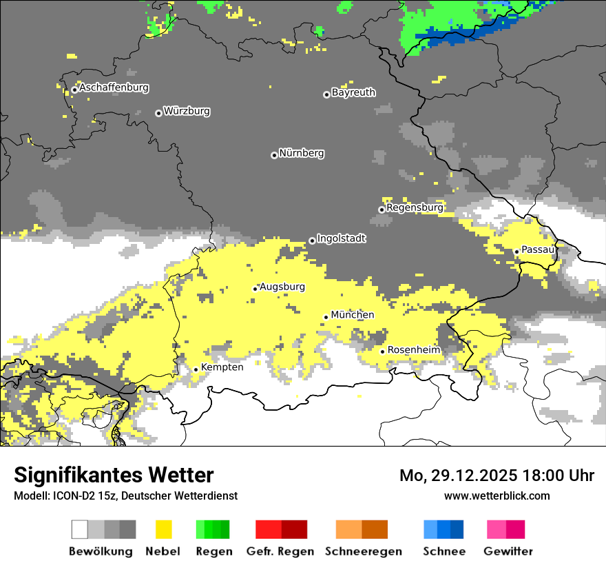 Modellkarten Signifikantes Wetter