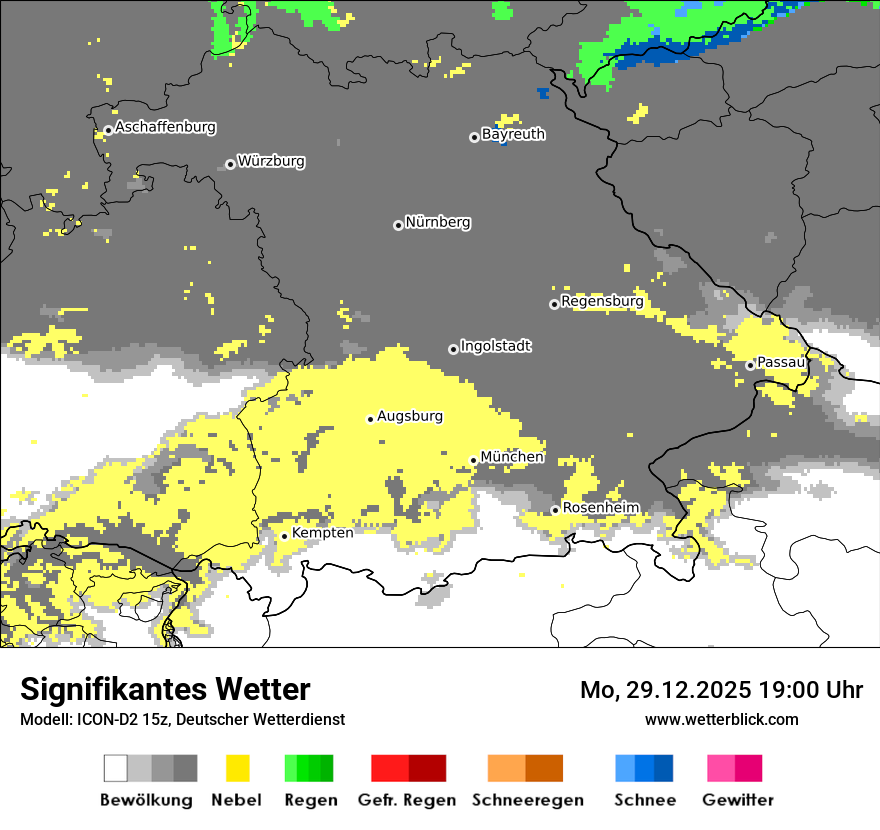 Modellkarten Signifikantes Wetter
