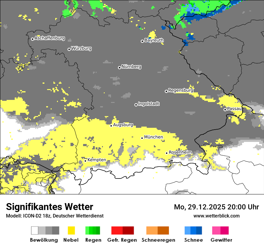 Modellkarten Signifikantes Wetter